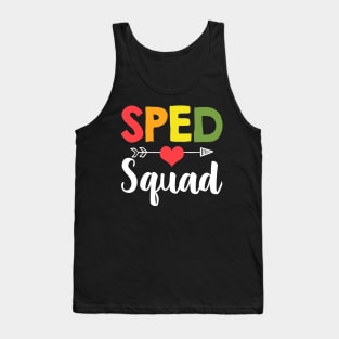Sped Squad Special Education Teacher Student Tank Top